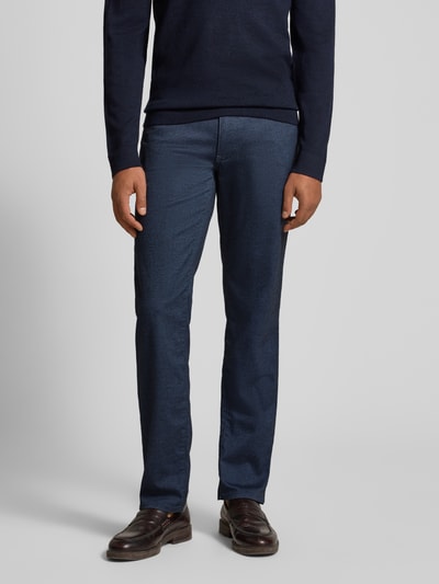 Brax Stoffen broek met viscose in 5-pocketmodel, model 'Cadiz' Blauw - 4