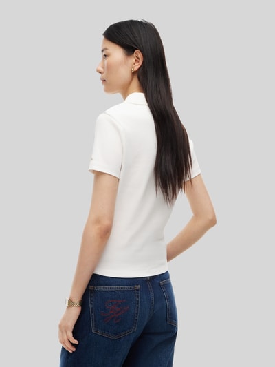 Tommy Hilfiger Poloshirt van wolmix met zijdegehalte Offwhite - 5