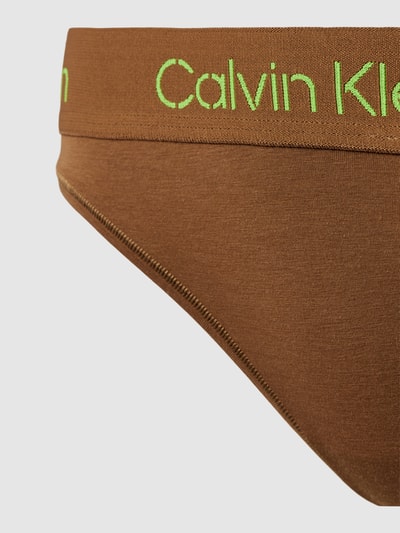 Calvin Klein Underwear Slip mit Label-Bund Cognac 2