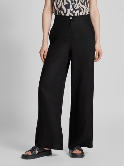 (The Mercer) N.Y. Leinenhose in unifarbenem Design Black 4