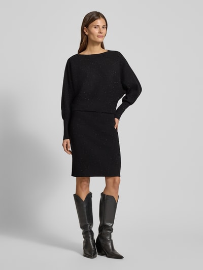 Zero Strickkleid aus Viskose-Mix Black 4