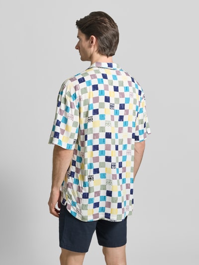 HUGO Relaxed Fit Freizeithemd aus reiner Viskose Modell 'BEACH' Royal 5