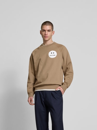Wood Wood Oversized Sweatshirt mit Raglanärmeln Mud 4