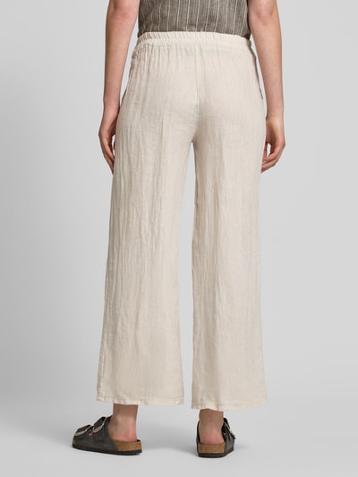 ZABAIONE Linnen broek met steekzakken Beige - 5