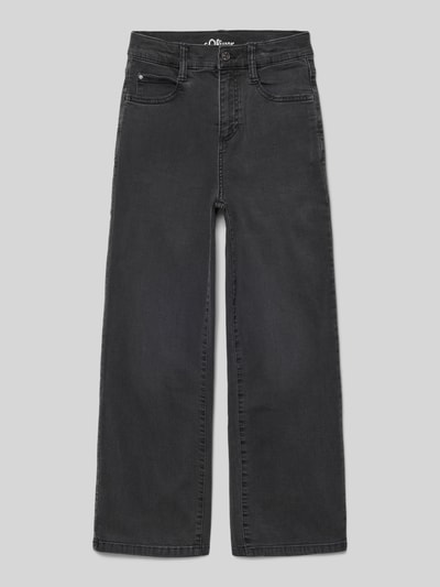 s.Oliver RED LABEL Baggy jeans van katoenmix, model 'BAGGY' Zwart - 1