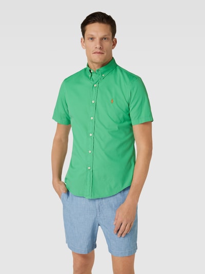 Polo Ralph Lauren Slim fit vrijetijdsoverhemd met halflange mouwen Groen - 4