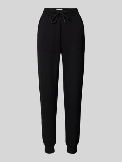 Fynch-Hatton Slim Fit Sweatpants mit Tunnelzug Black 1