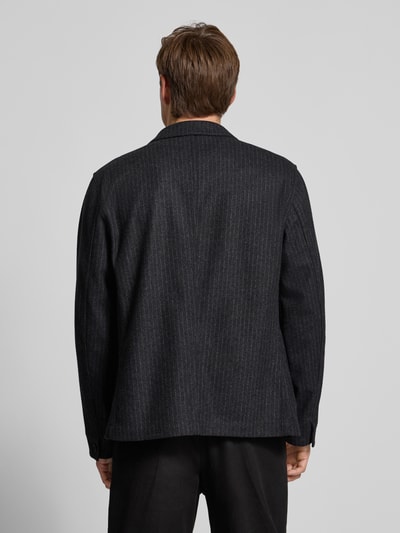 SELECTED HOMME Regular Fit Hemdjacke aus Woll-Mix mit Reverskragen Mittelgrau Melange 5