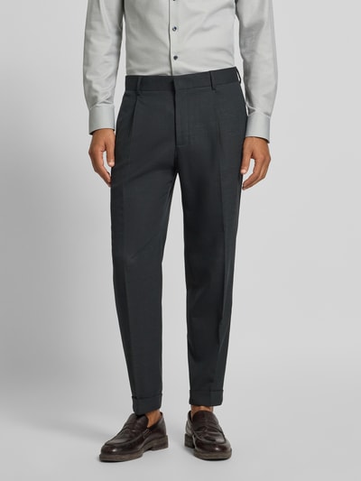 Strellson Regular Fit Anzughose mit Wollanteil Modell 'LUIS' Dunkelgruen 4