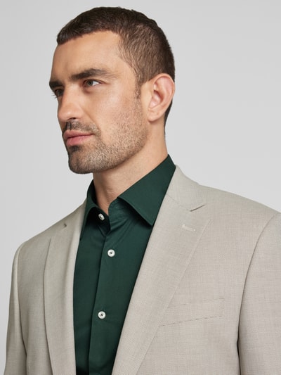 BOSS Slim fit zakelijk overhemd met kentkraag, model 'Hank' Groen - 3