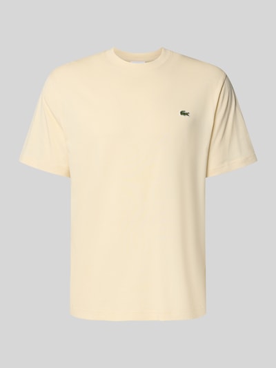Produktfoto, Regular Fit Poloshirt aus reiner Baumwolle von Lacoste, efekt: jednolity kolor, krój regular fit, wyhaftowane logo, okrągły dekolt, krótki rękaw, bawełna