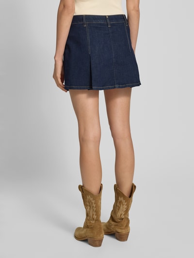 Liu Jo White Jeansrok met platte plooien Donkerblauw - 5