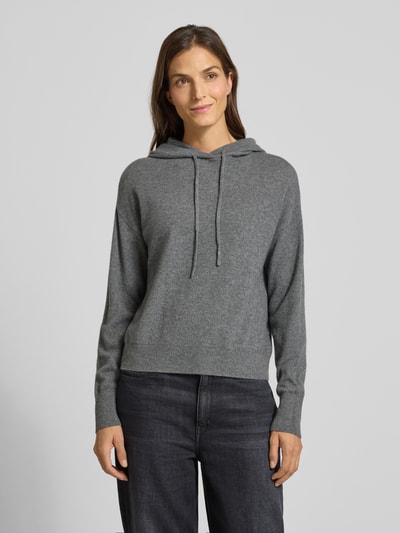 Jake*s Casual Hoodie van kasjmier Donkergrijs gemêleerd - 4