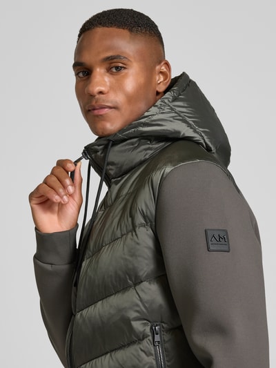 Antony Morato Slim fit gewatteerd jack met tunnelkoord Olijfgroen - 3