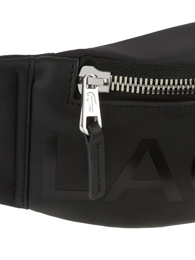 Lacoste Bauchtasche aus Leder mit Logo-Prägung  Black 2