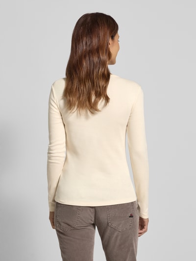 s.Oliver RED LABEL Slim Fit Langarmshirt aus reiner Baumwolle Offwhite 5