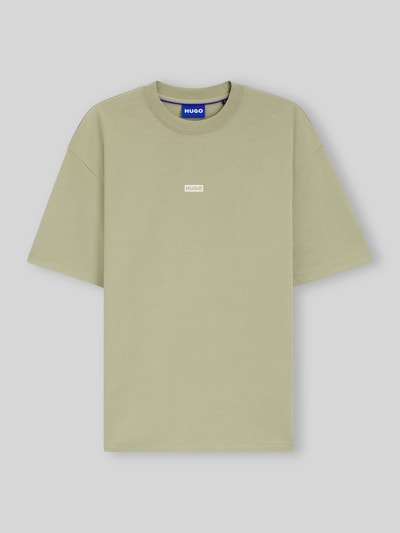 Produktfoto, Relaxed Fit T-Shirts aus reiner Baumwolle von HUGO in hellem Grün mit geradem Schnitt und glatter Textur, Herren Oversized Shirt von HUGO Blue