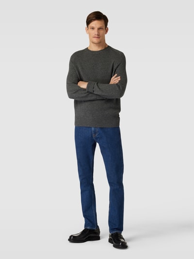 BOSS Orange Slim Fit Jeans mit Label-Detail Modell 'Delaware' Blau 1