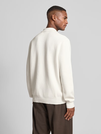 HUGO Relaxed Fit Strickpullover aus reiner Baumwolle Modell 'SAN PAULEY-C' Offwhite 5