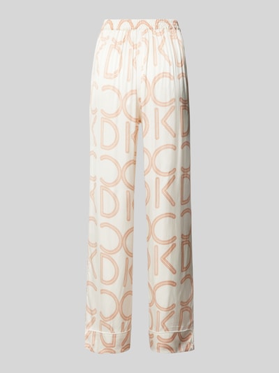 CCDK Copenhagen Straight leg pyjamabroek met tunnelkoord, model 'Janet' Offwhite - 3