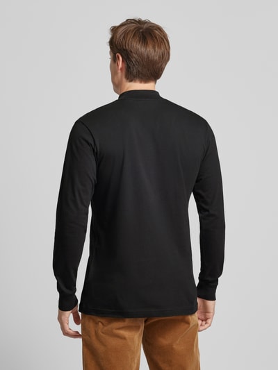 RAGMAN Longsleeve mit gerippten Abschlüssen Black 5