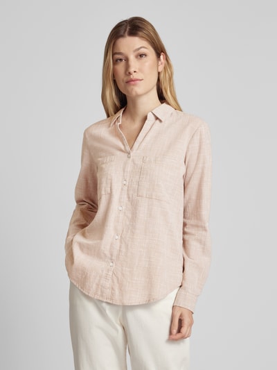 Tom Tailor Bluse mit Umlegekragen Beige 4