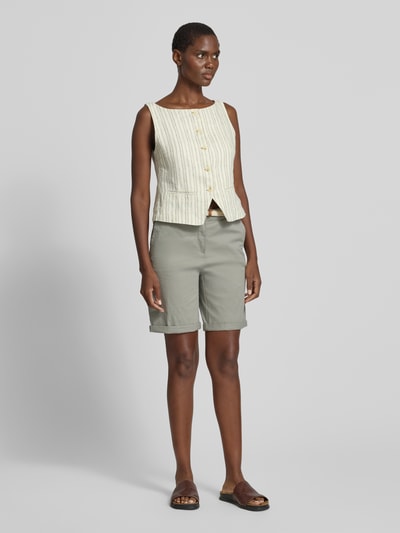 Christian Berg Woman Chino-Bermudas mit Gürtel Schilf 1