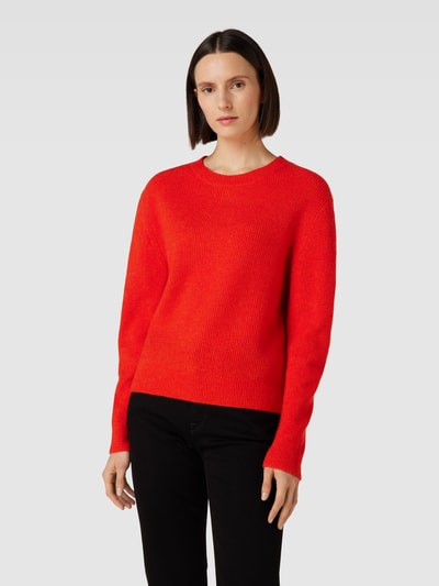 comma Casual Identity Gebreide pullover in effen design Rood - 4