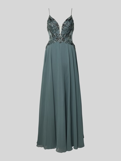 Laona Sukienka wieczorowa z dekoltem w kształcie serca Lodowy błękitny 2