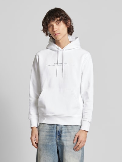 Calvin Klein Jeans Hoodie met labelprint Wit - 4