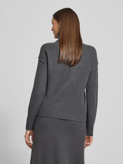 Christian Berg Woman Relaxed Fit Pullover in Strick-Optik Dunkelgrau 5