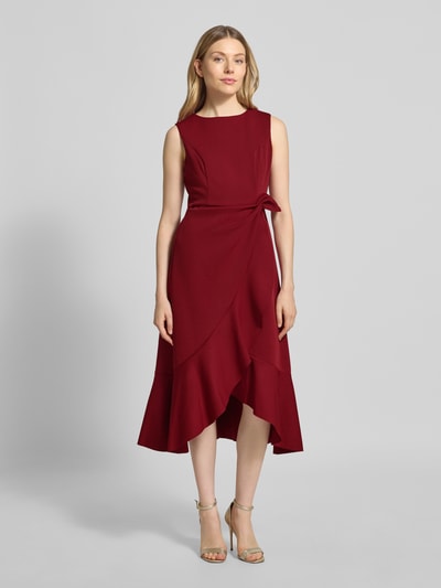 Adrianna Papell Cocktailkleid in Wickel-Optik Bordeaux 4