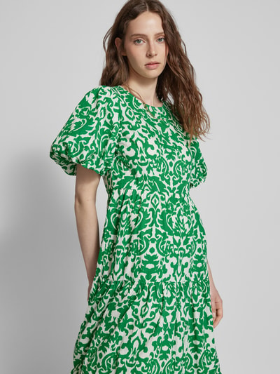 YAS Maxikleid mit Allover-Muster Modell 'GREENA' Gruen 3