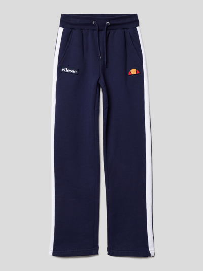 Ellesse Szorty z dzianiny dresowej z naszywkami z logo Granatowy 1