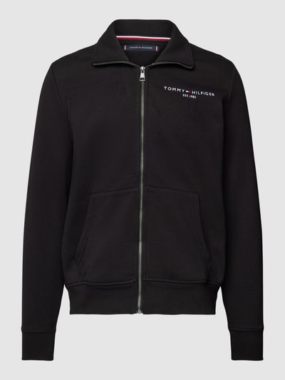 Tommy Hilfiger Sweatjacke mit Label-Stitching Modell 'TOMMY LOGO ZIP THRU STAND' Black 2