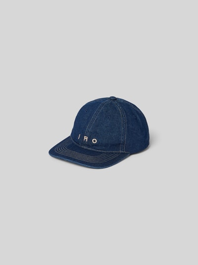 Iro Basecap mit Label-Stitching Dunkelblau 2