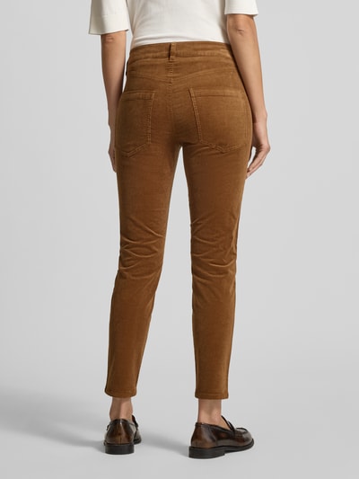 Marc O'Polo Boyfriend fit broek van fijne corduroy van katoenmix Camel - 5