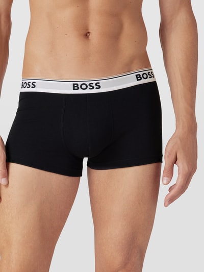 BOSS Trunks mit elastischem Logo-Bund im 3er-Pack Black 3