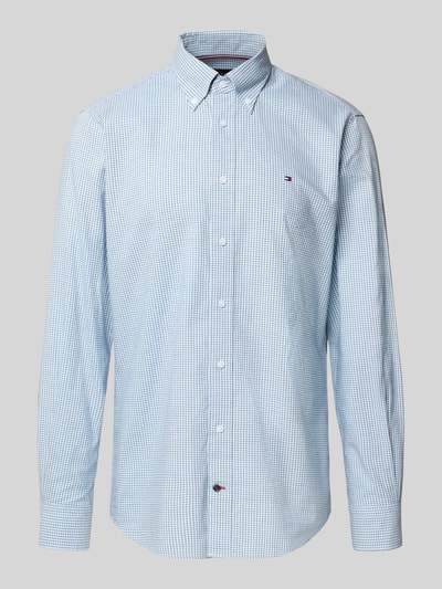 Tommy Hilfiger Regular fit zakelijk overhemd van puur katoen Bleu - 2