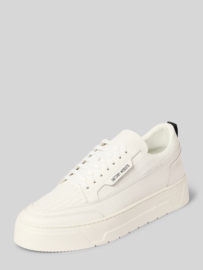 Antony Morato Sneakers van leer model 'FLINT ANIMAL' Wit - 1
