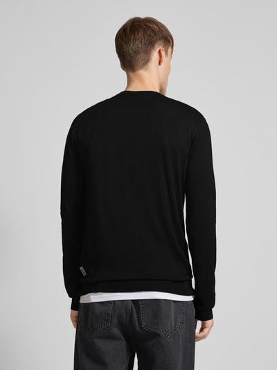 Only & Sons Gebreide pullover met ronde hals, model 'WYLER LIFE' Zwart - 5