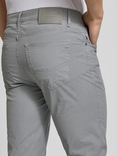 Brax Broek met achterzakken, model 'Cadiz' Zilver - 3