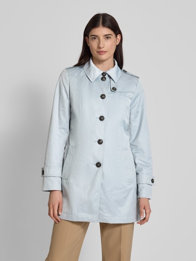 Fuchs Schmitt Trenchcoat mit Leistentaschen Hellblau 4