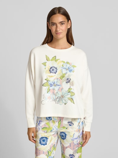 Christian Berg Woman sweatshirt met tunnelkoord Offwhite - 4