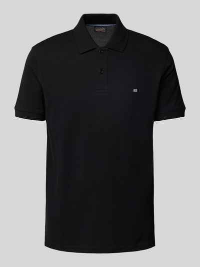 Christian Berg Men Poloshirt mit Logo-Stitching Black 2