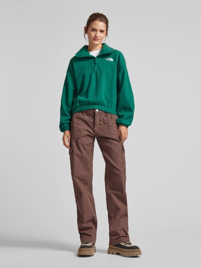 The North Face Cropped Sweatshirt mit Stehkragen Modell "Glacier" Gruen 1