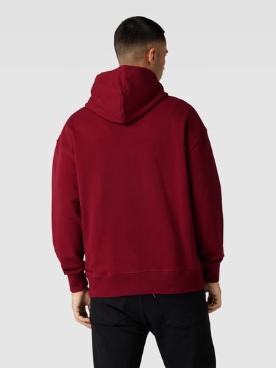 Tommy Jeans Hoodie mit Känguru-Tasche Bordeaux 5