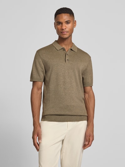 Casual Friday Regular Fit Poloshirt mit Knopfleiste Modell 'BELLS' Schoko 4