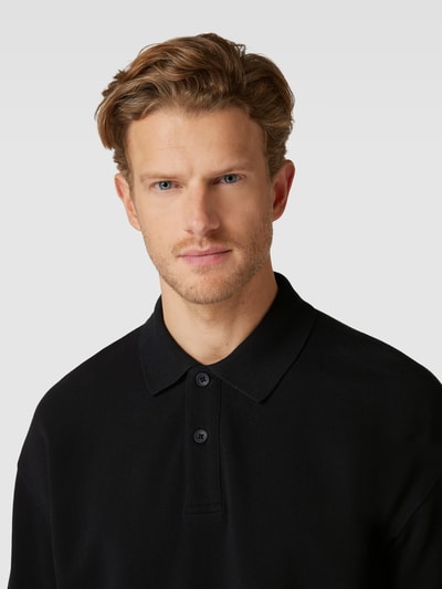 Jake*s Studio Men Poloshirt mit überschnittenen Schultern Black 3