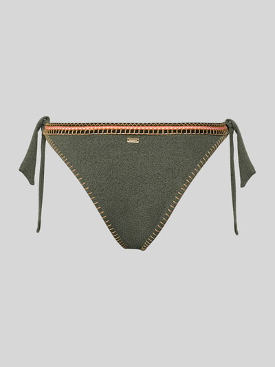 Produktfoto, Bikinibroekje met vetersluiting Model 'SIMA SANTANY' van Banana Moon, materiaalmix met stretch, nauwsluitend, stitchings